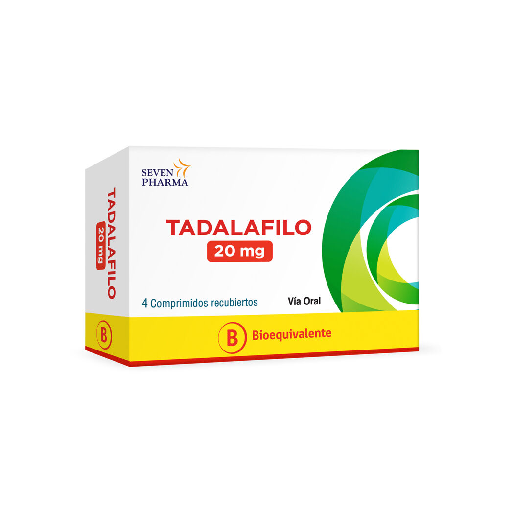 Tadalafilo (B) 20mg 4 Comprimidos Recubiertos