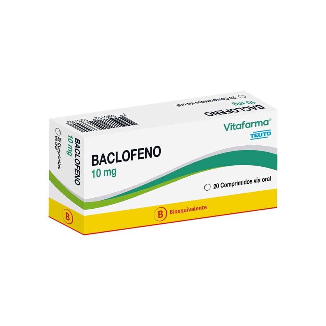 Baclofeno (B) 10mg 20 Comprimidos