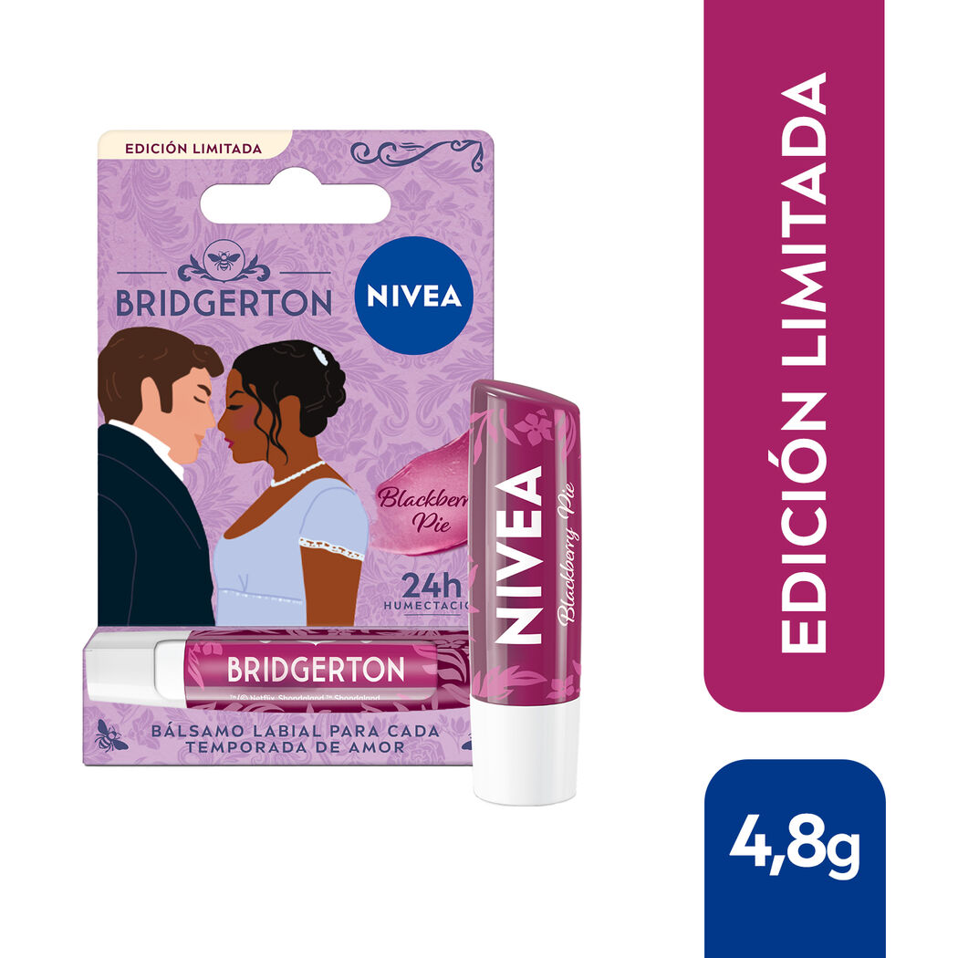 NIVEA Bálsamo Labial Blackberry Pie Edición Limitada Bridgerton 4,8gr
