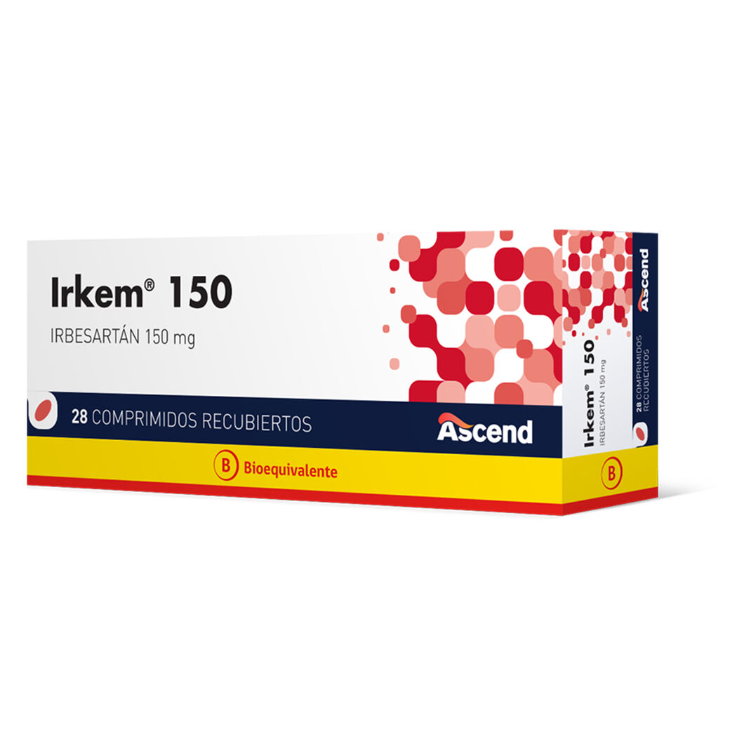 Irkem (B) Irbesartan 150mg 28 Comprimidos