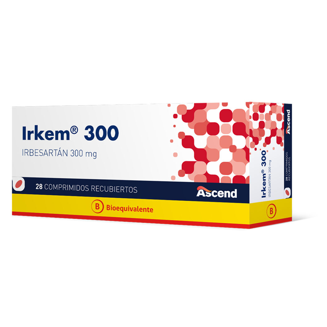 Irkem (B) Irbesartan 300mg 28 Comprimidos