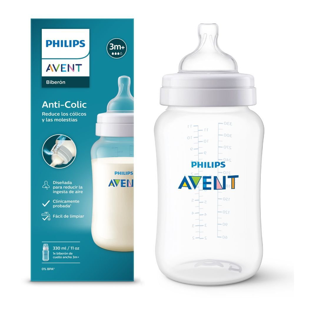 Mamadera Avent Anticolic 330ml Traslucida SCY106/01