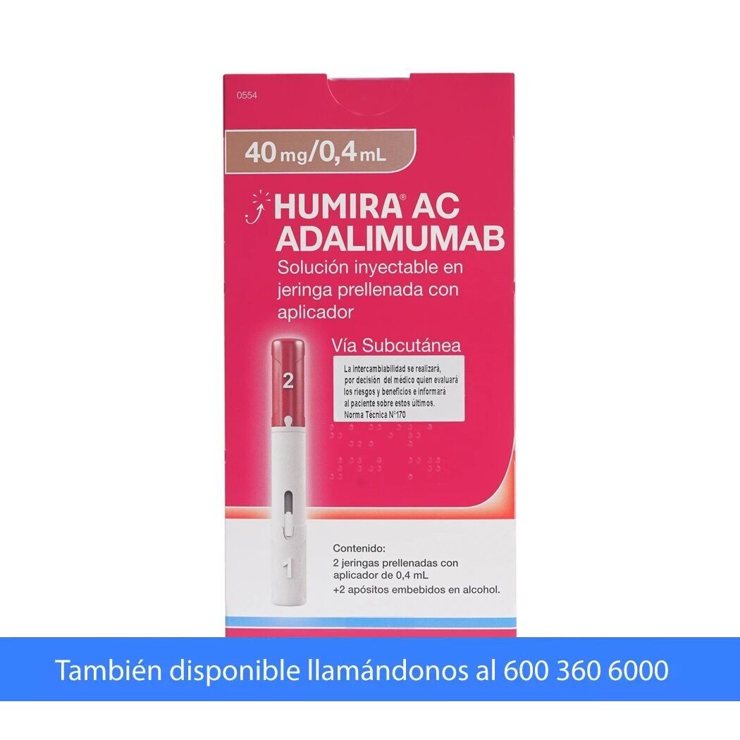 Humira AC con Aplicador 40mg/0.4ml 2 Jeringas Prellenadas