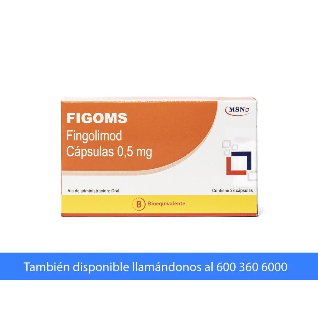 Figoms (B) Fingolimud 0.5mg 28 Cápsulas