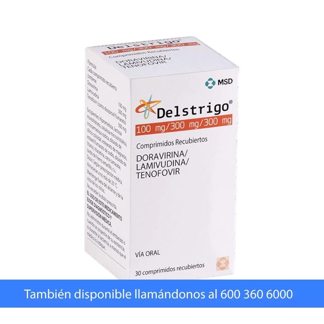 Delstrigo Doravirina / Lamivudina / Tenofovir 30 Comprimidos Recubiertos