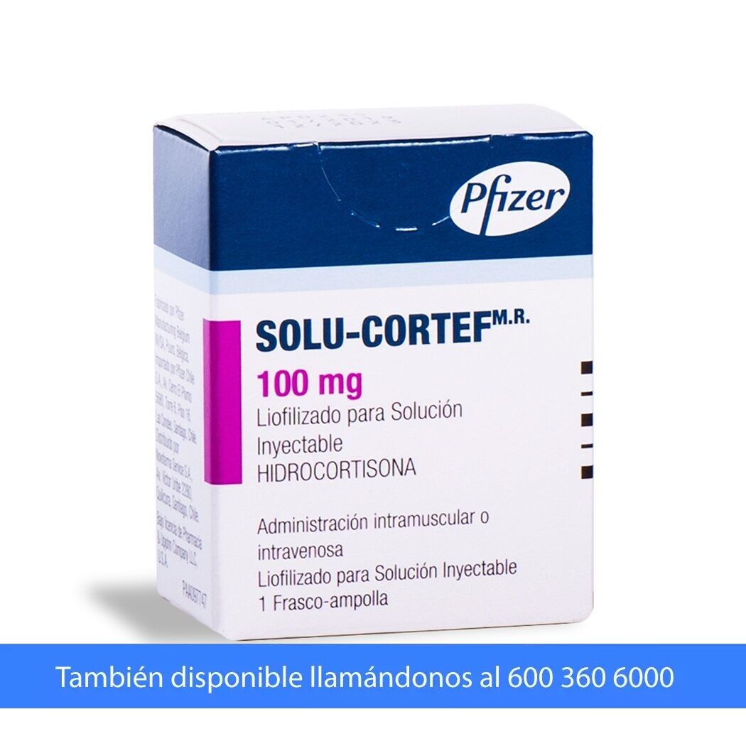 Solu-Cortef 100mg Inyectable 1 Frasco-Ampolla