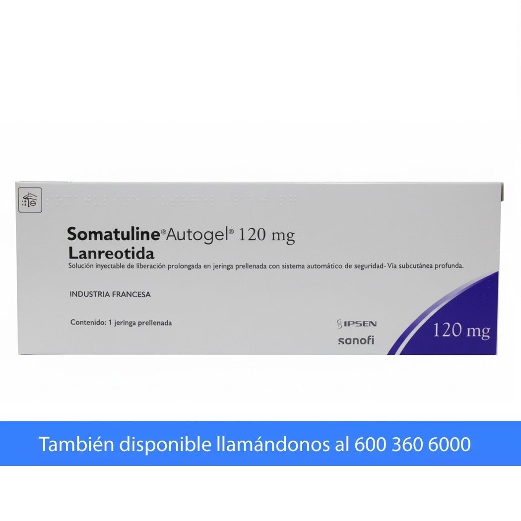 Somatuline Lanreoatida 120mg/0.3ml Inyectable 1 Jeringa Prellenada