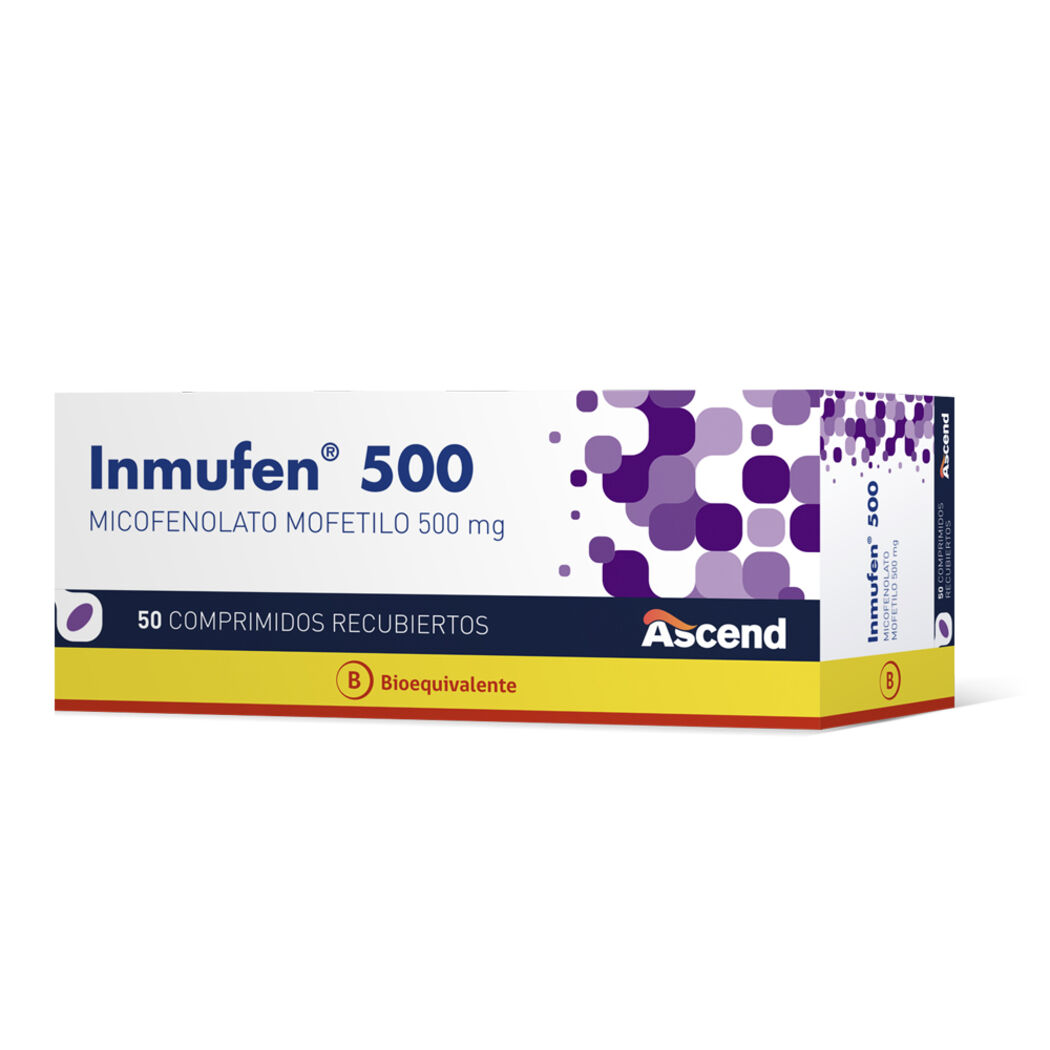 Inmufen (B) Micofenolato Mofetilo 500mg 50 Comprimidos