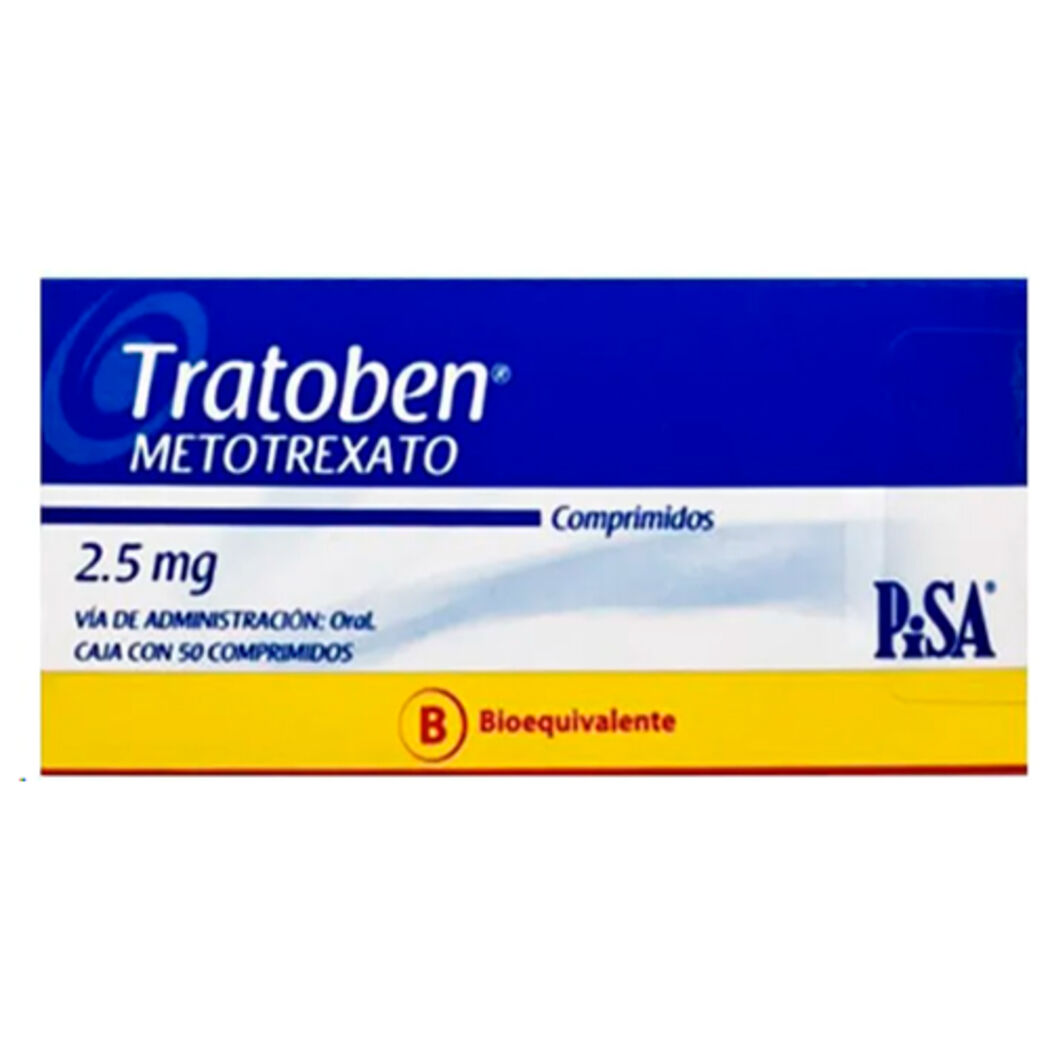 Tratoben (B) Metotrexato 2.5mg 50 Comprimidos