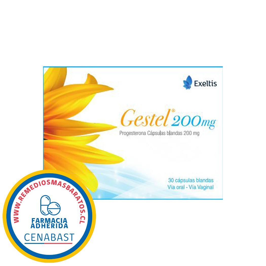 Gestel Progesterona 200mg 30 Cápsulas Blandas - Cenabast
