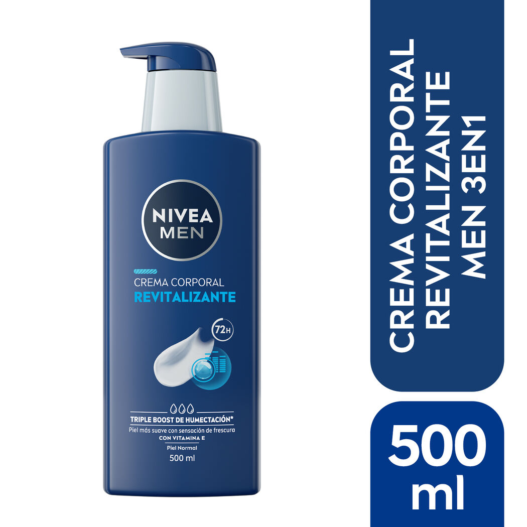 NIVEA MEN Crema Corporal Revitalizante 3en1 Piel Normal 500ml