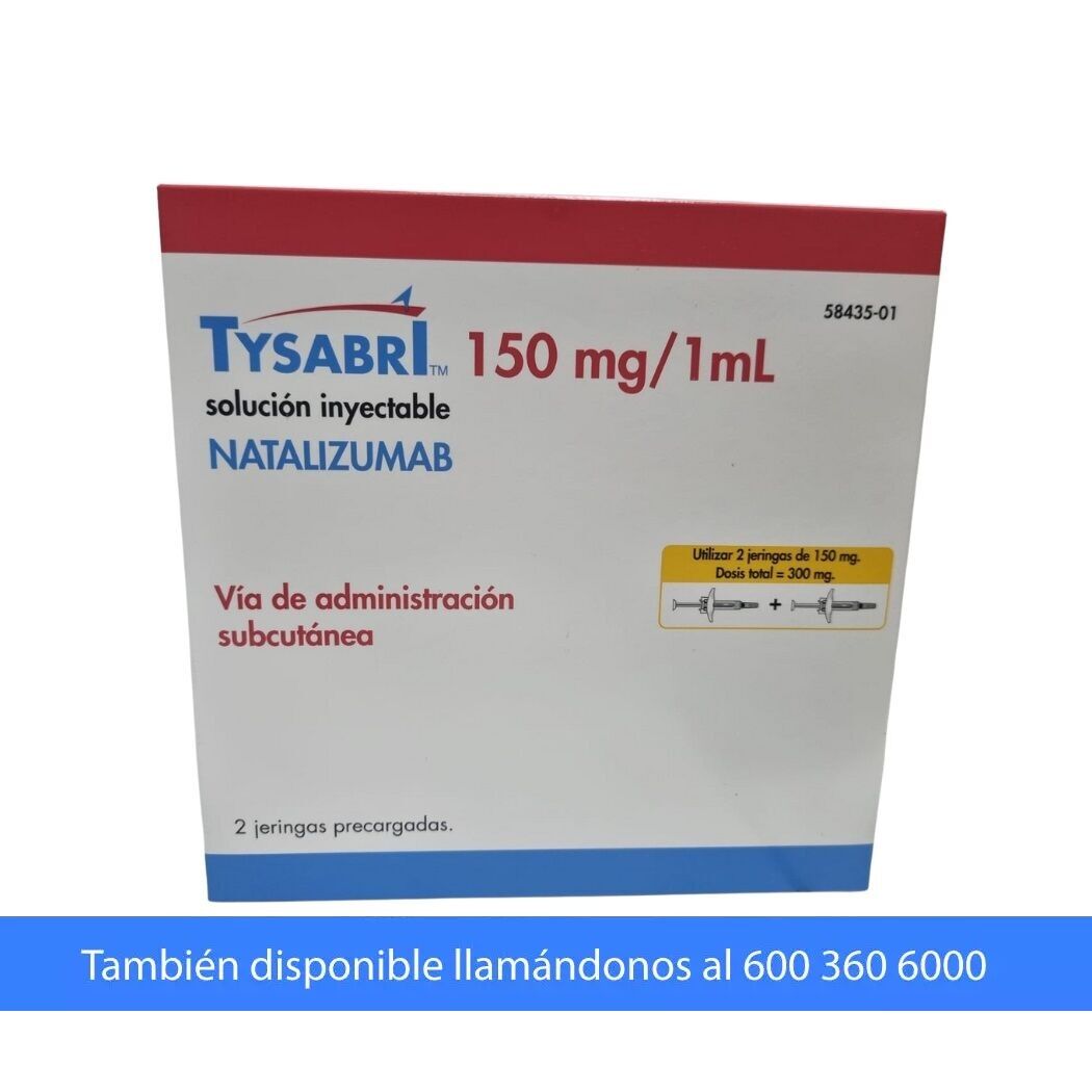 Tysabri Natalizumab 300mg/15ml Inyectable 1 Ampolla