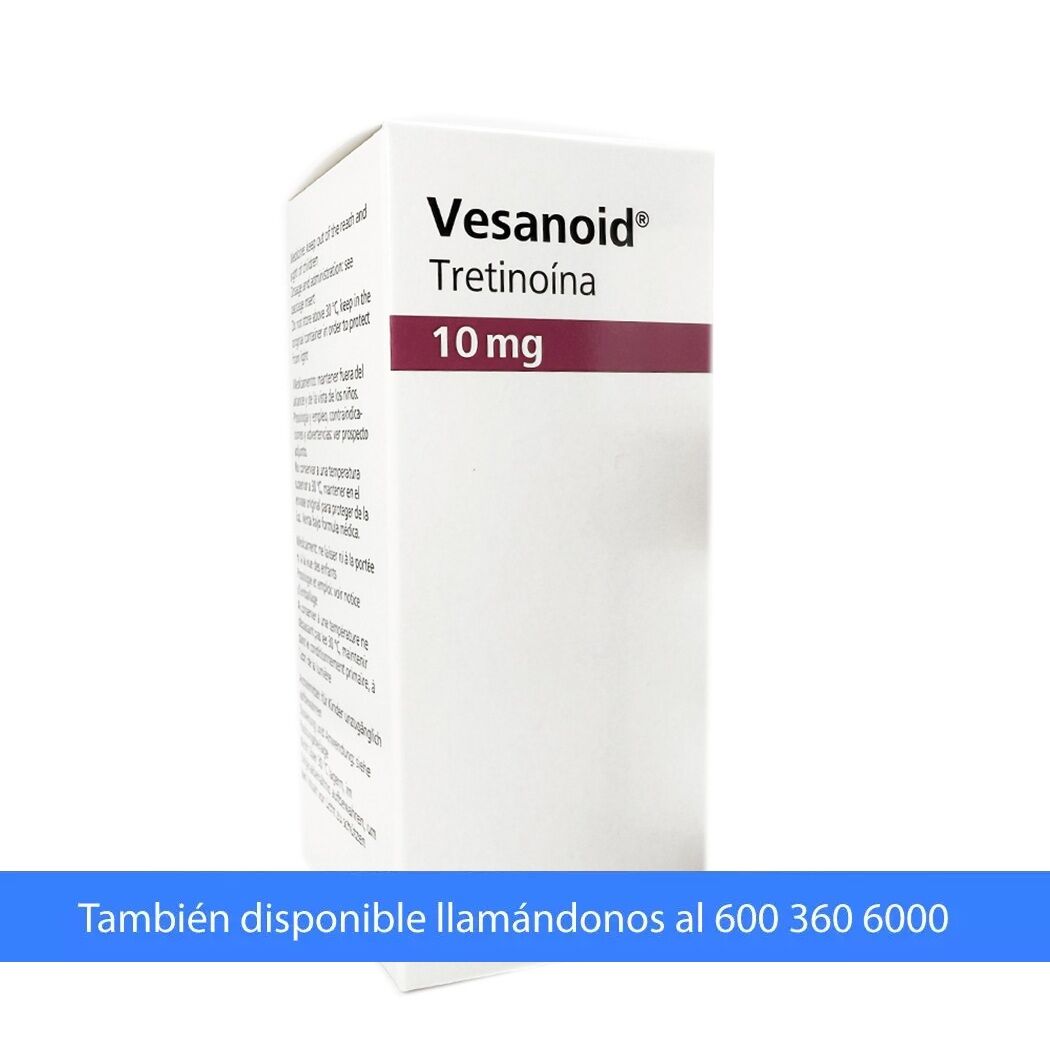Vesanoid Tretinoina 10mg 100 Cápsulas