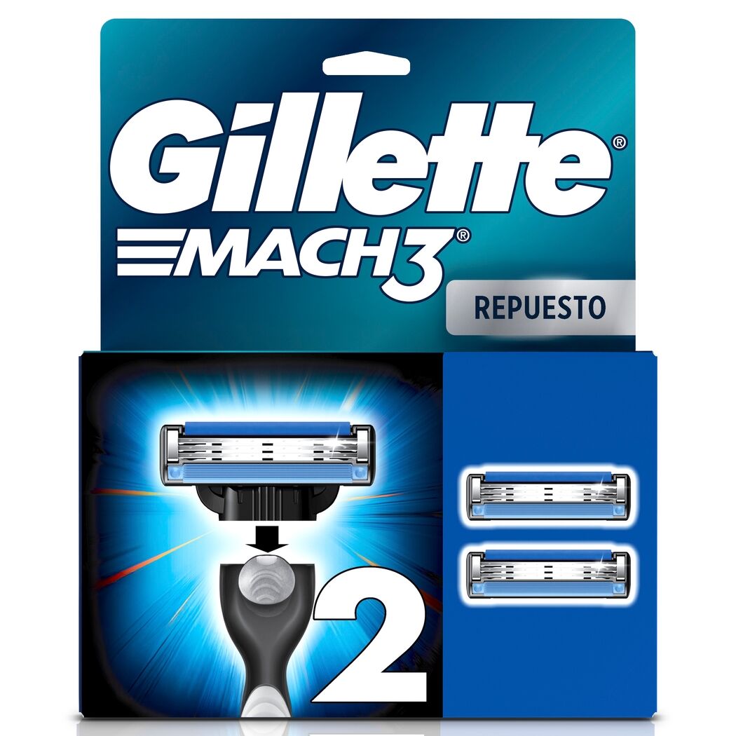 Gillette Mach3 Repuestos de Afeitar 2 Unidades