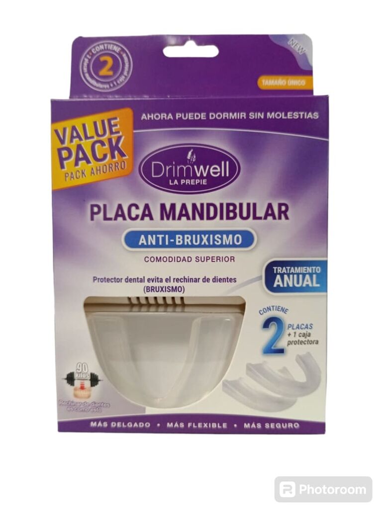 Pack Anti Bruxismo Placa Mandibular Value Pack 2 Unidades