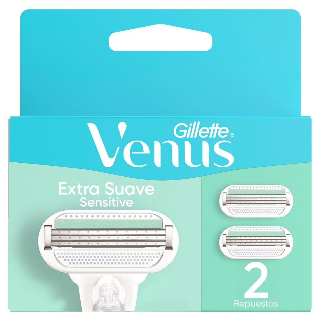 Repuestos Para Afeitar Venus Skin Protect Sensitive 2 Uni