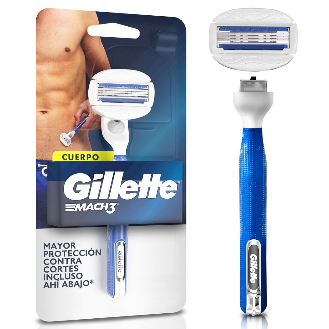 Máquina de afeitar recargable Gillette Mach3 Cuerpo 1 unidad