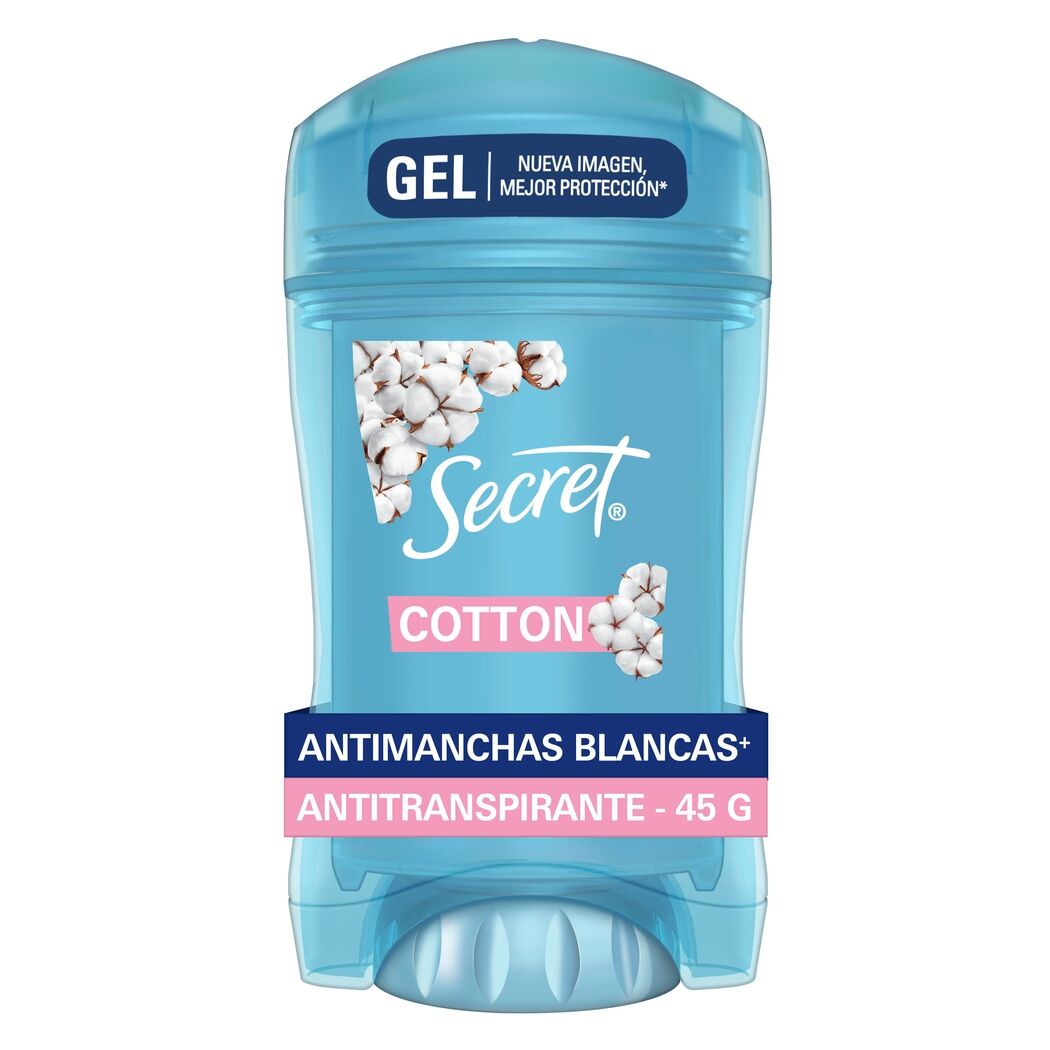 Desodorante Antitranspirante en Gel Secret Powder Protect Cotton 45g