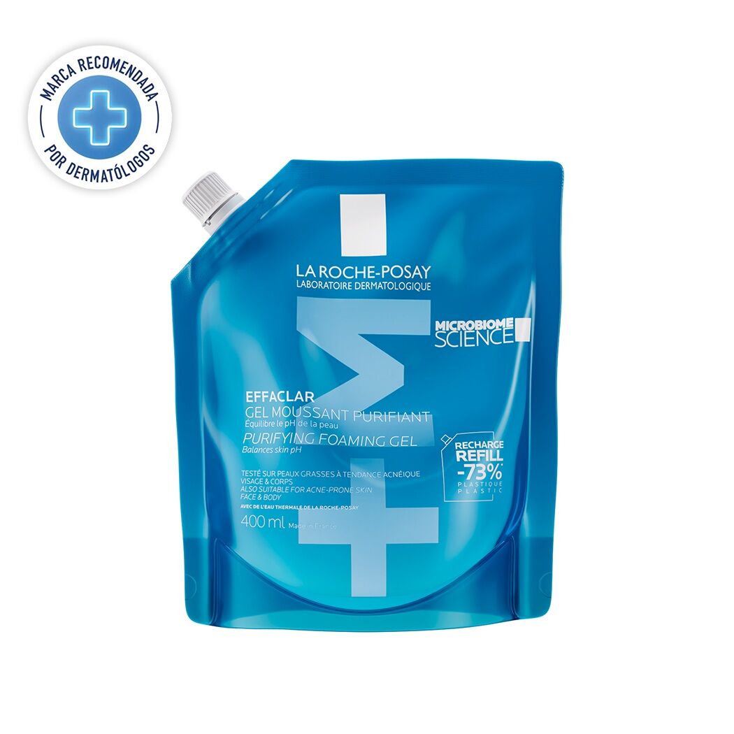 Effaclar Gel +M Limpiador Purificante Refill La Roche-Posay 400ml