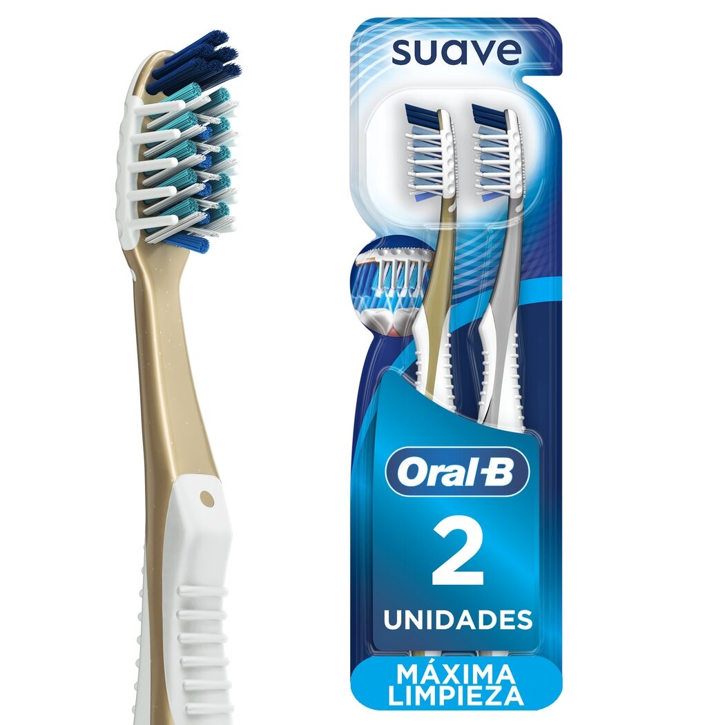 Cepillo de Dientes Oral B 7 Beneficios 2 Unidades