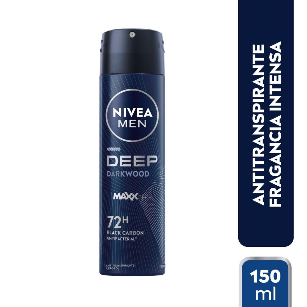 Antitranspirante NIVEA MEN Deep Black Wood Spray Hombre 150ml
