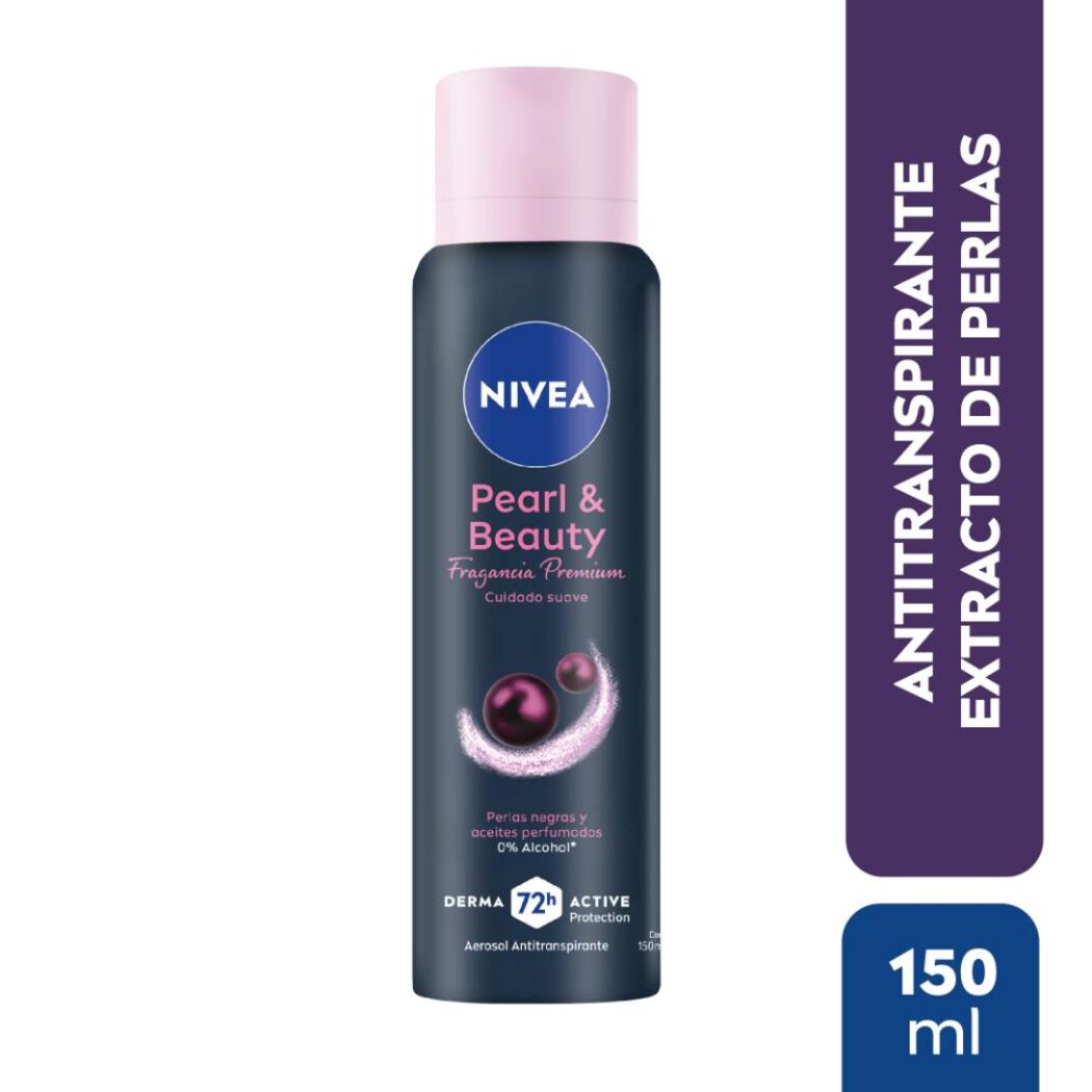 NIVEA Desodorante Spray Pearl & Beauty Black 150ml