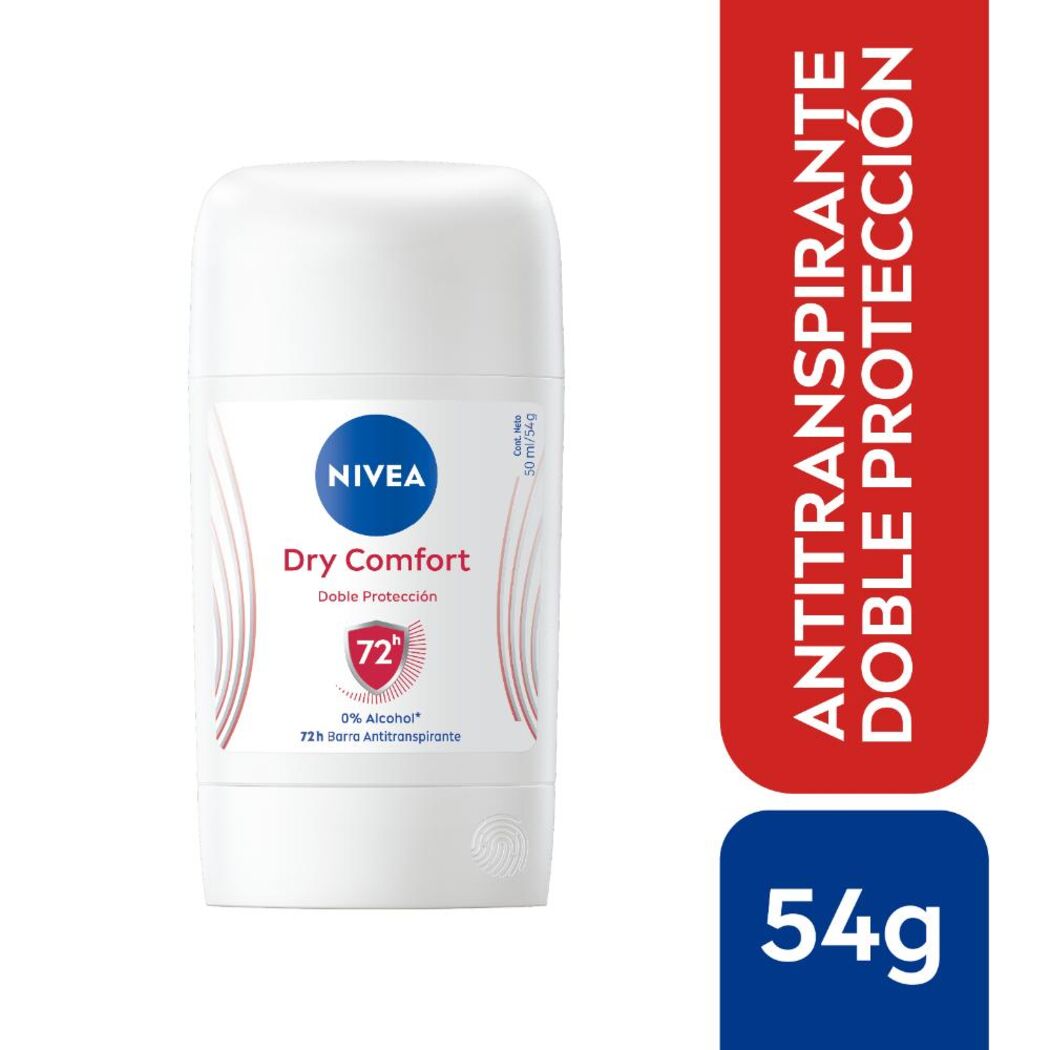 NIVEA Antitranspirante Antibacterial Dry Comfort en Barra 54g