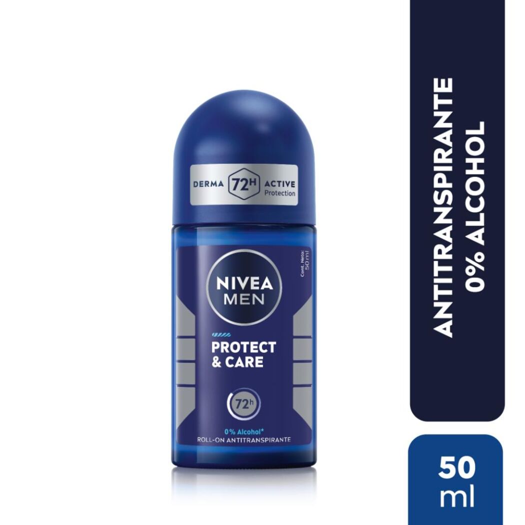 NIVEA MEN Desodorante Roll On Protect & Care 50ml