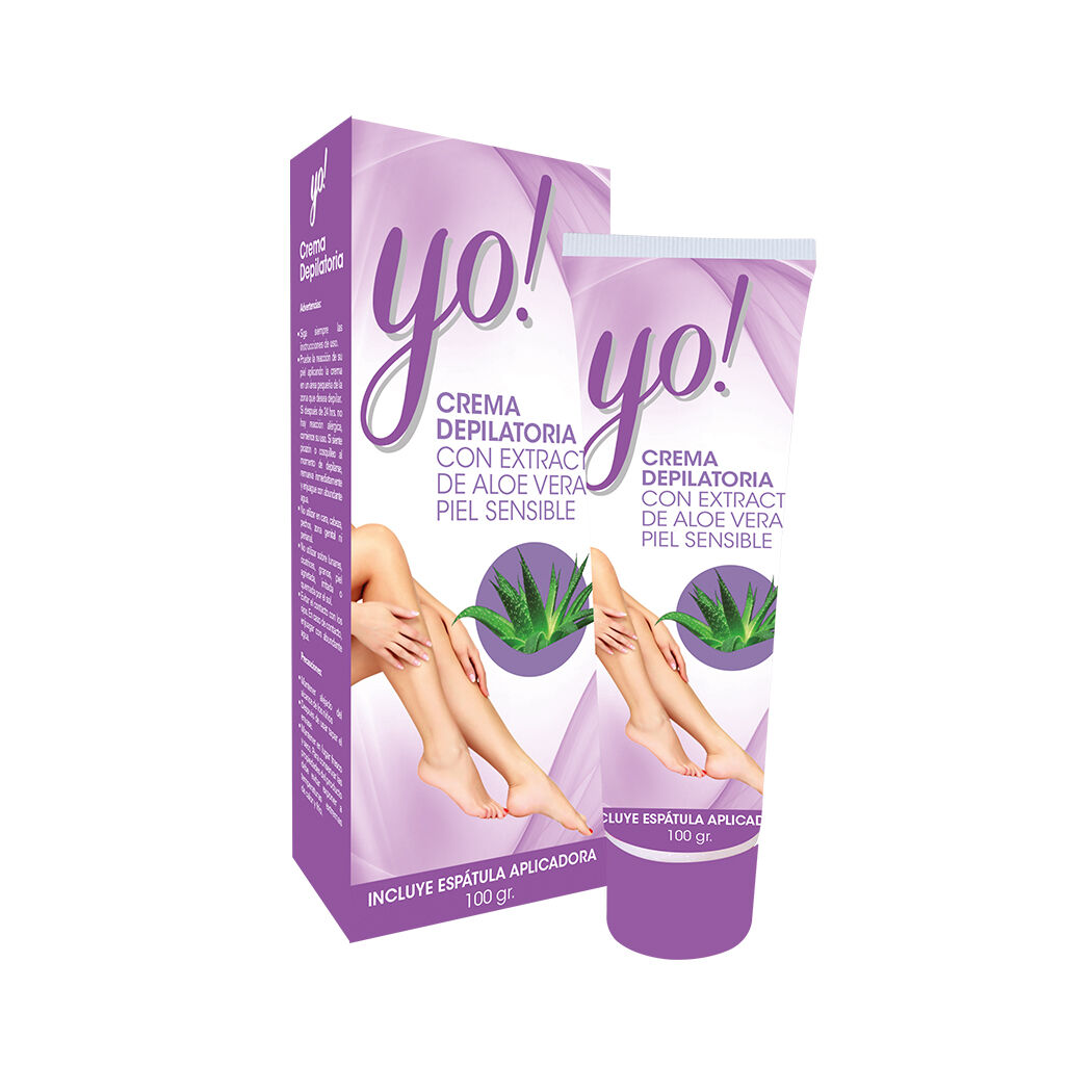 Yo! Crema Depilatoria Corporal con Extractos de Aloe Vera 100g