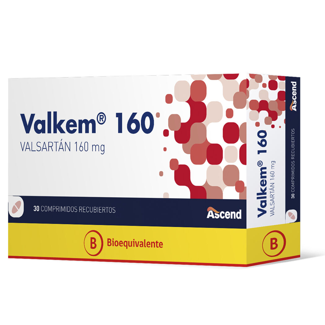 Valkem Valsartán 160mg 30 Comprimidos