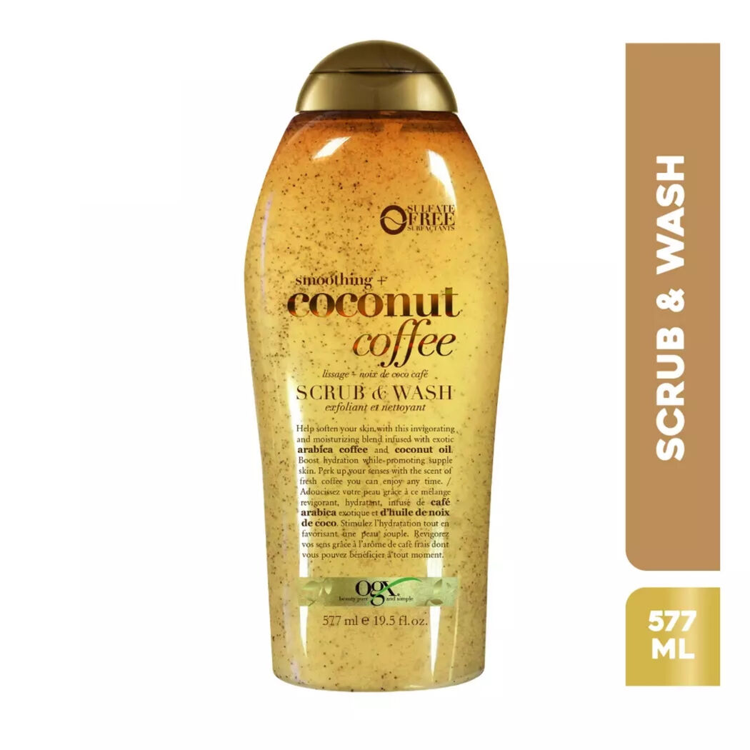 Ogx Coconut Coffee Scrub & Wash 577ml