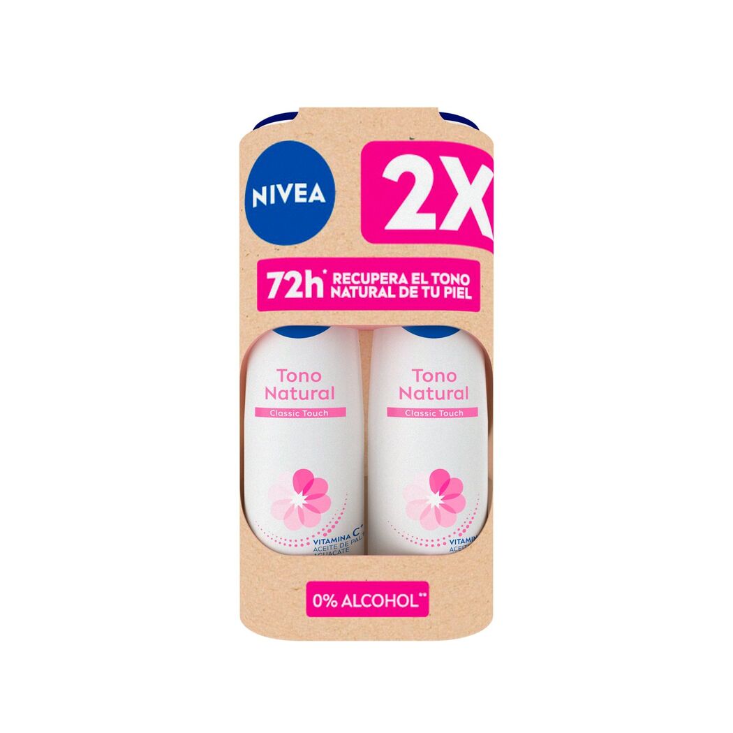 Pack 2x Desodorante Spray NIVEA Aclarado Natural 150ml