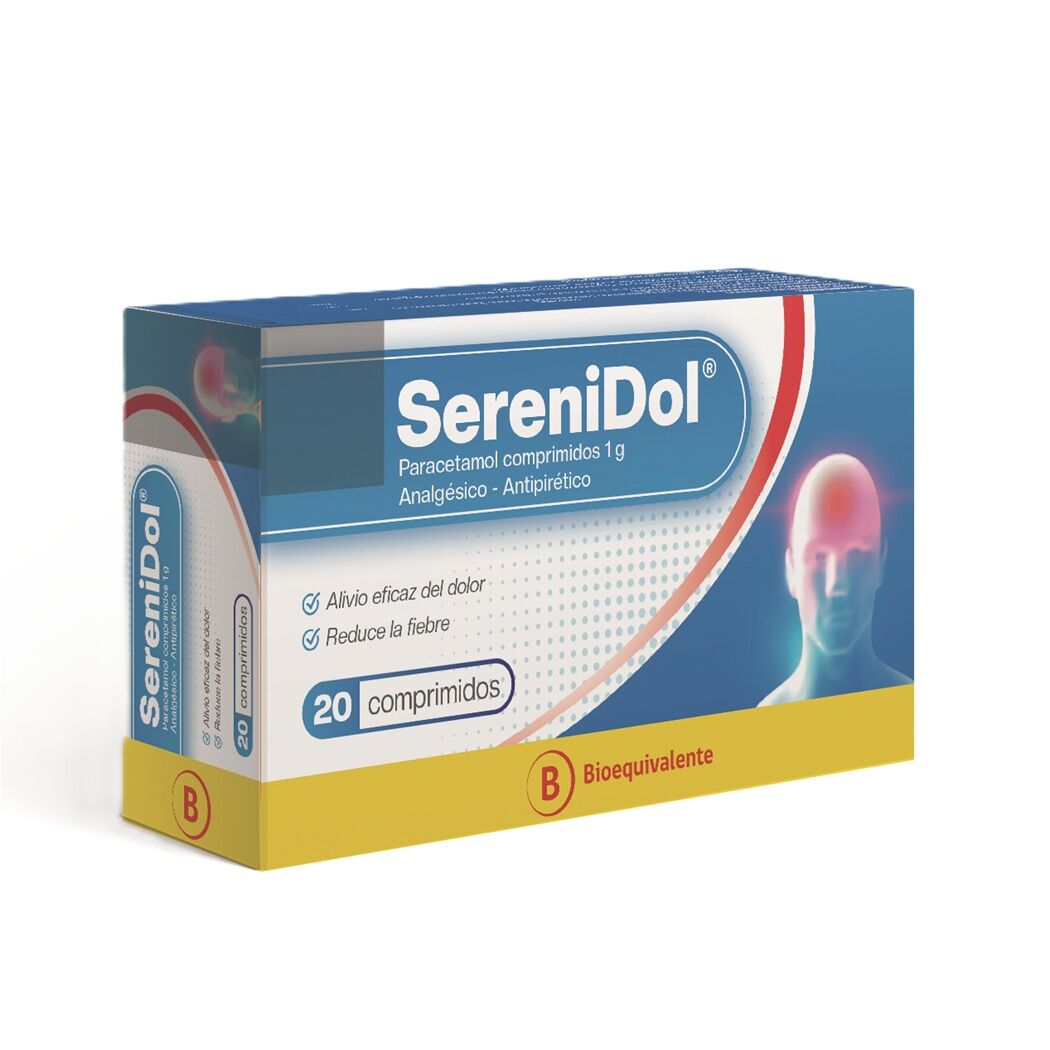 Serenidol (B) Paracetamol 1g 20 Comprimidos