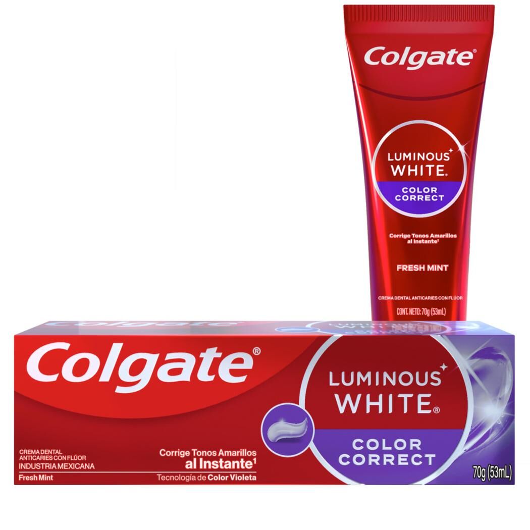 Pasta Dental Colgate Luminous White Color Correct 70g