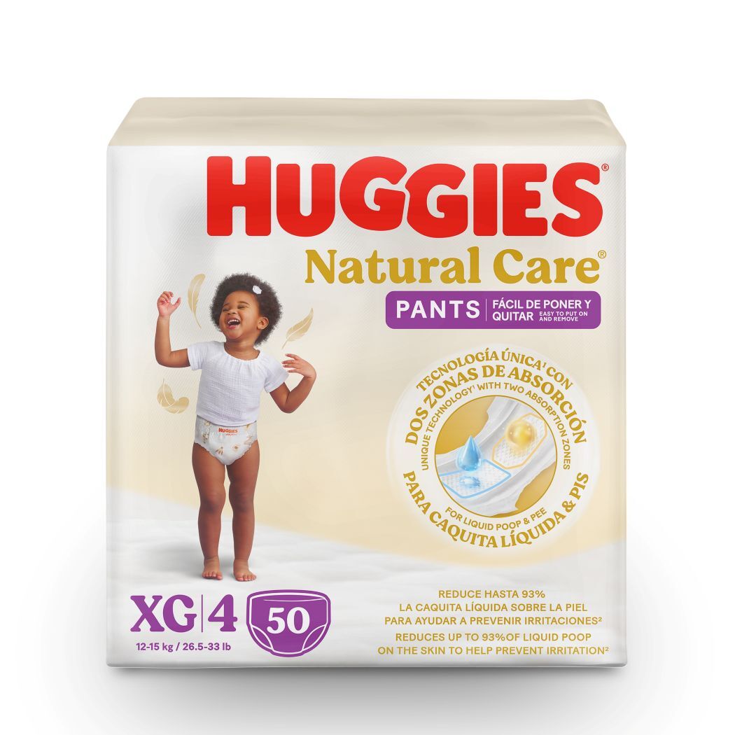 Pañales Huggies Natural Care Pants XG 50 Unidades