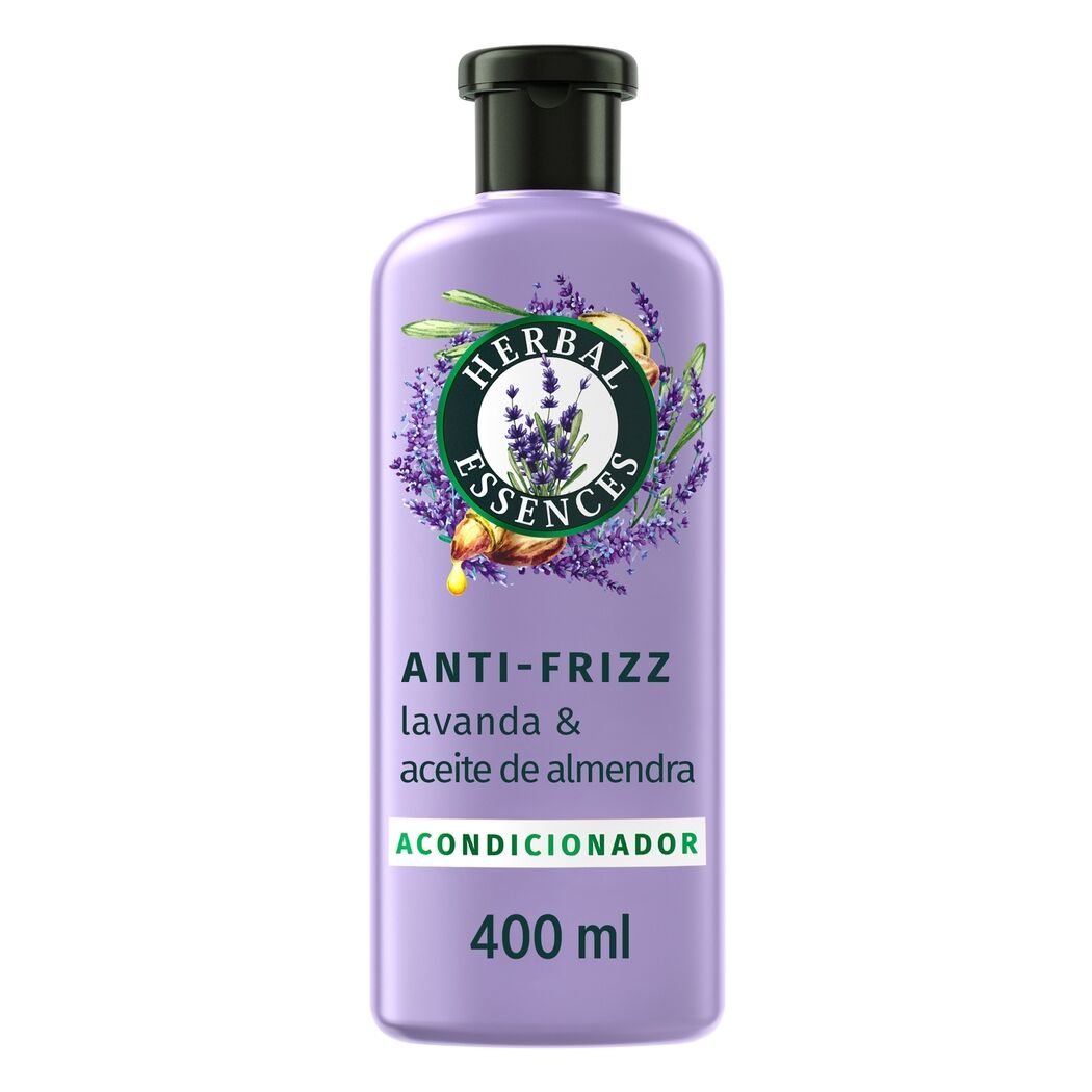 Acondicionador Herbal Essences AntiFrizz Lavanda & Aceite de Almendras 400ml