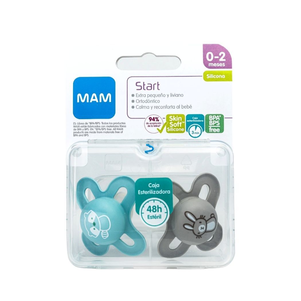 Chupete Silicona 0+ Original Start Unisex x2