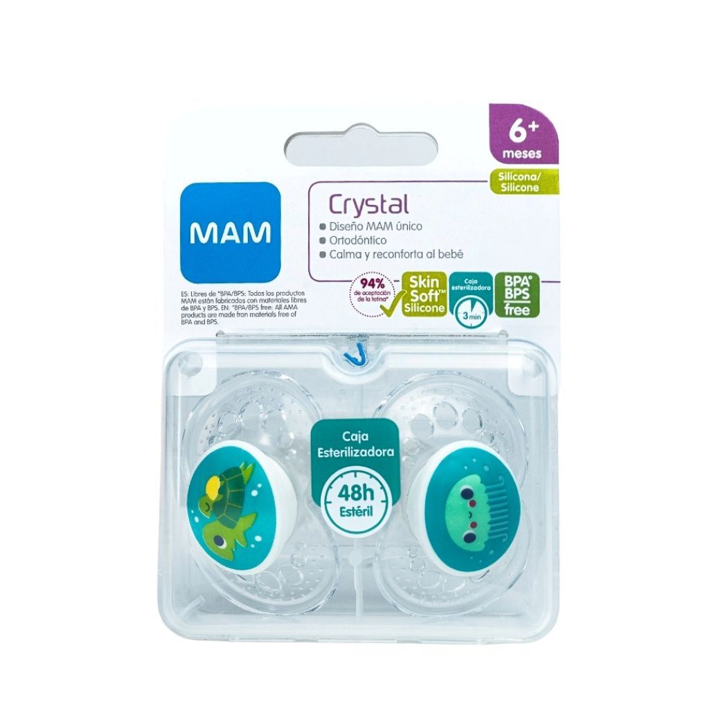 Chupete Silicona Crystal 6+ Unisex 1 x2