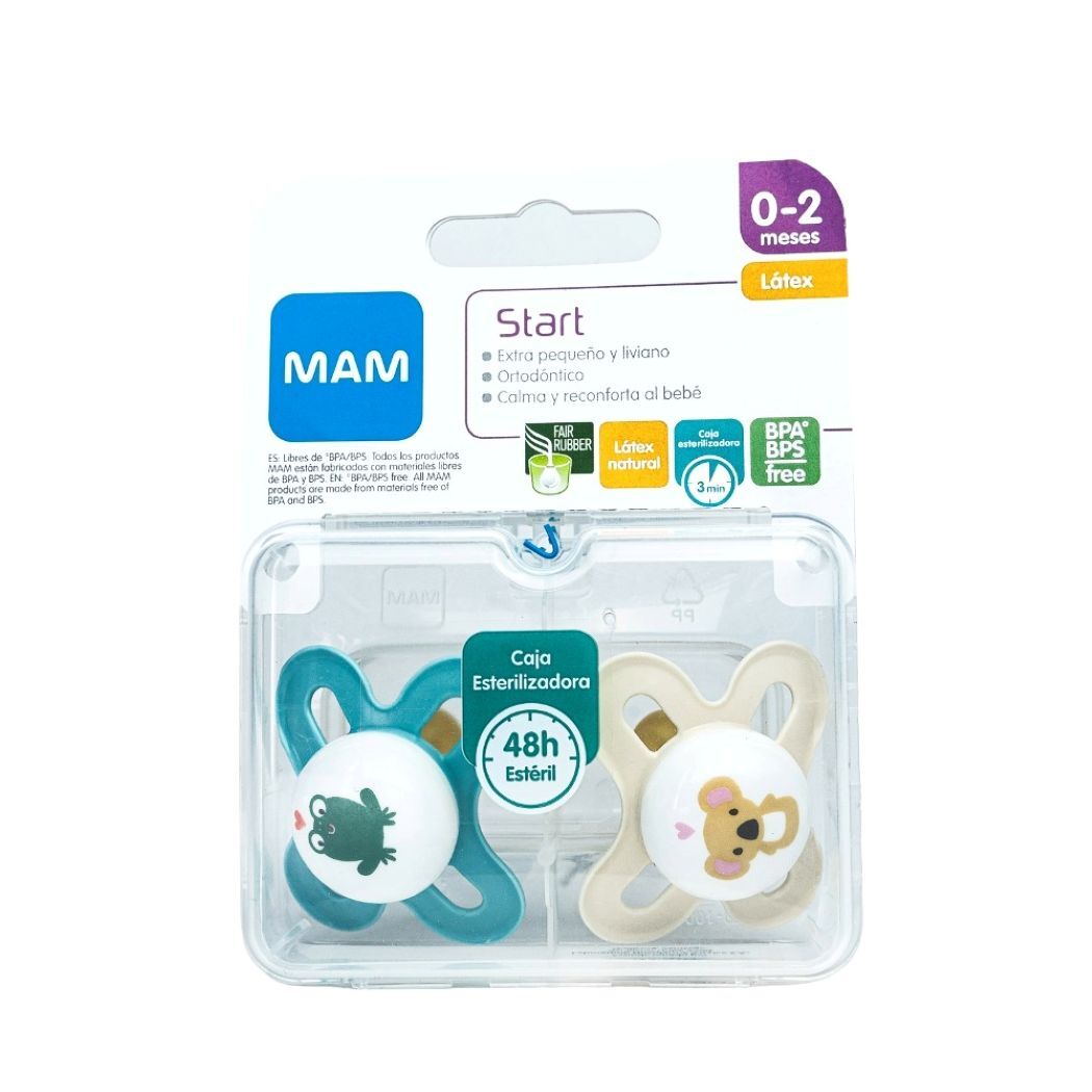 Chupete Látex 0+ Original Start Unisex x2