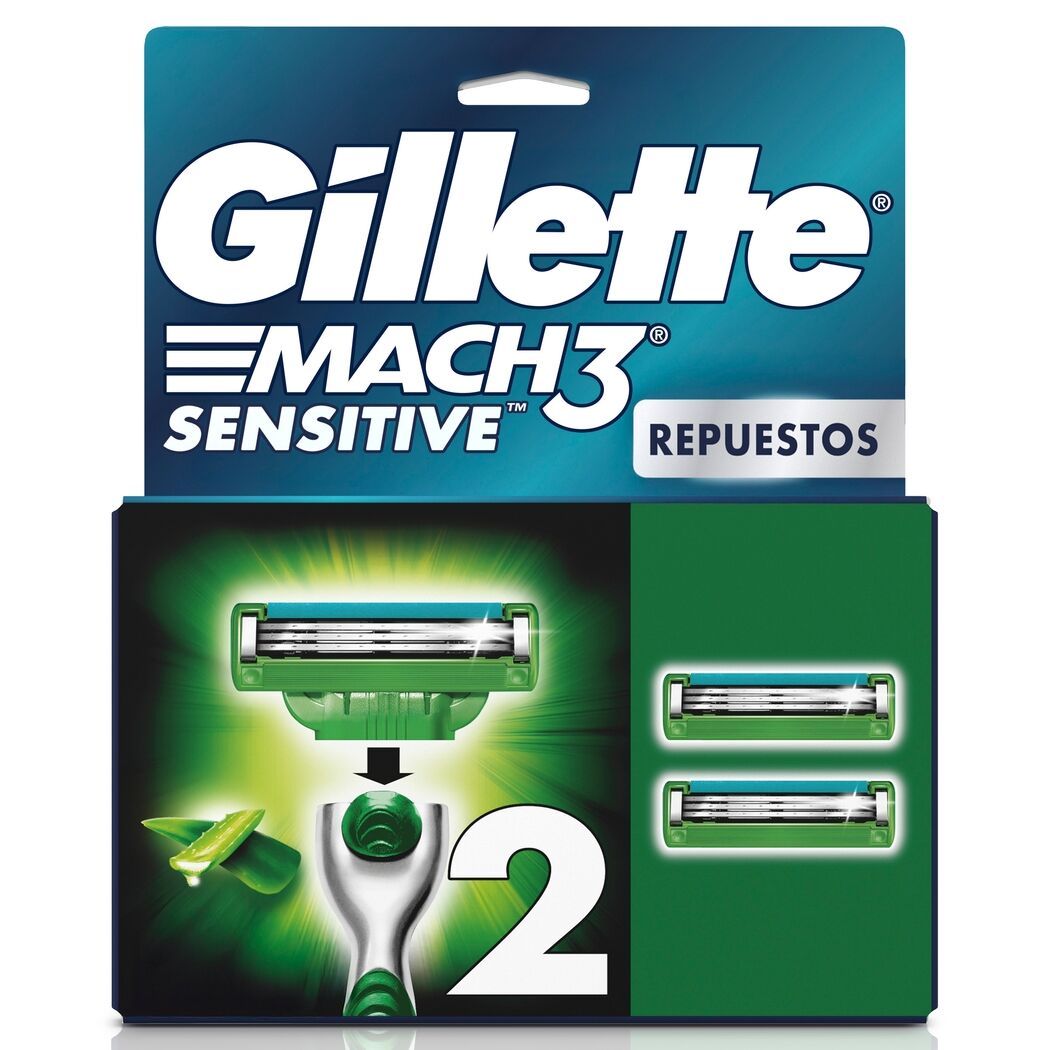 Gillette Mach3 Sensitive 2 Repuestos