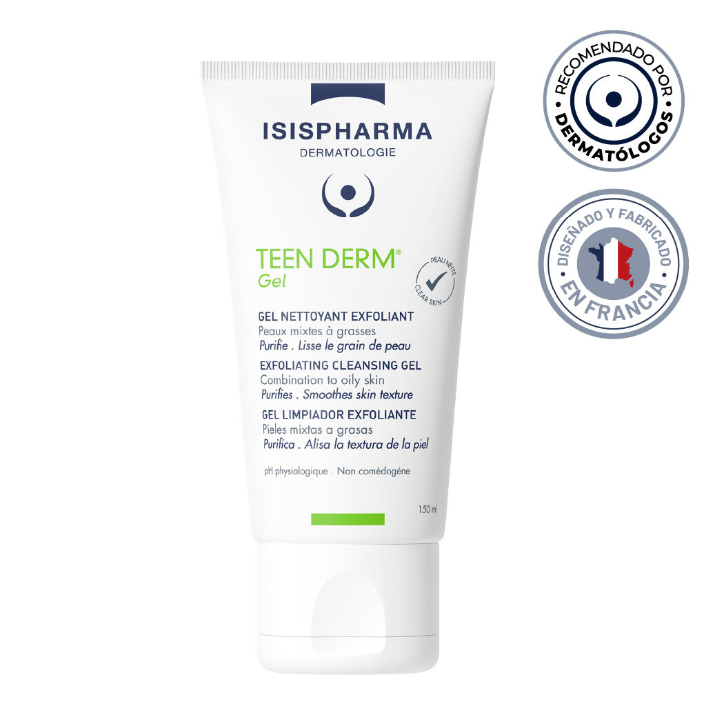 Gel limpiador exfoliante TEEN DERM Gel 150ml