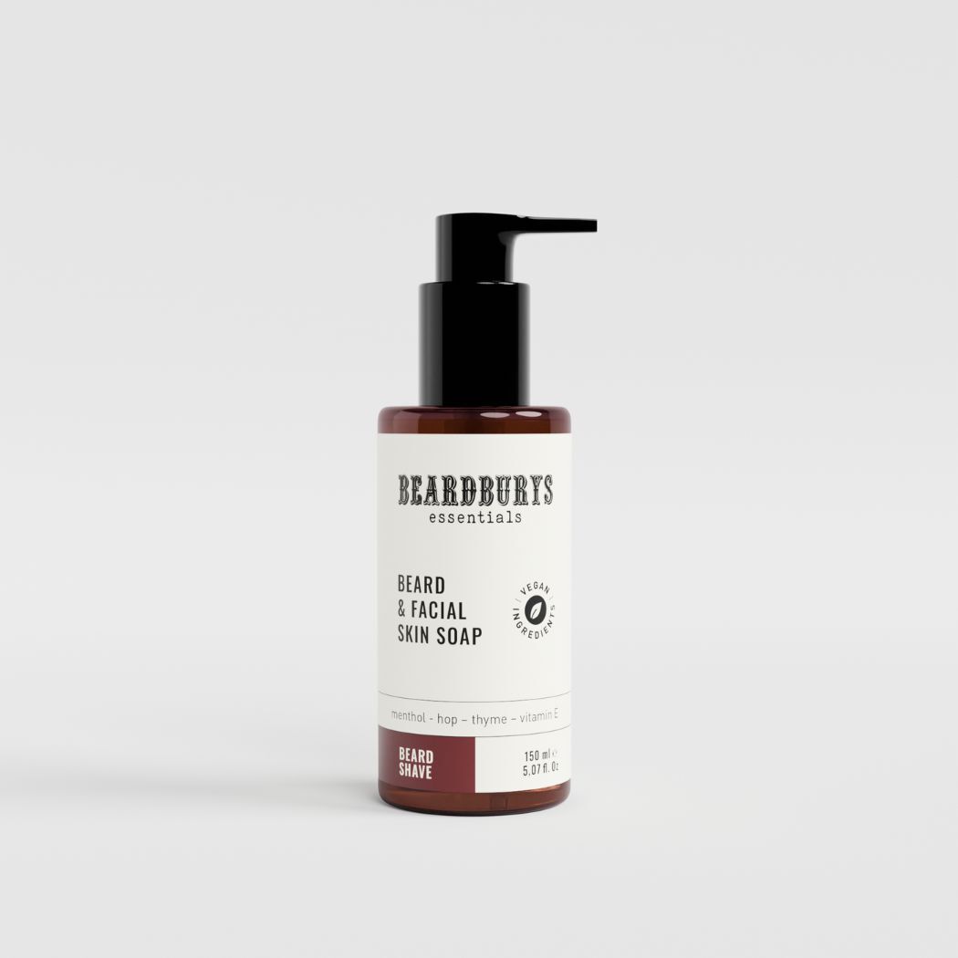 Beardburys Essentials Jabón de Rostro y Barba 150 ml