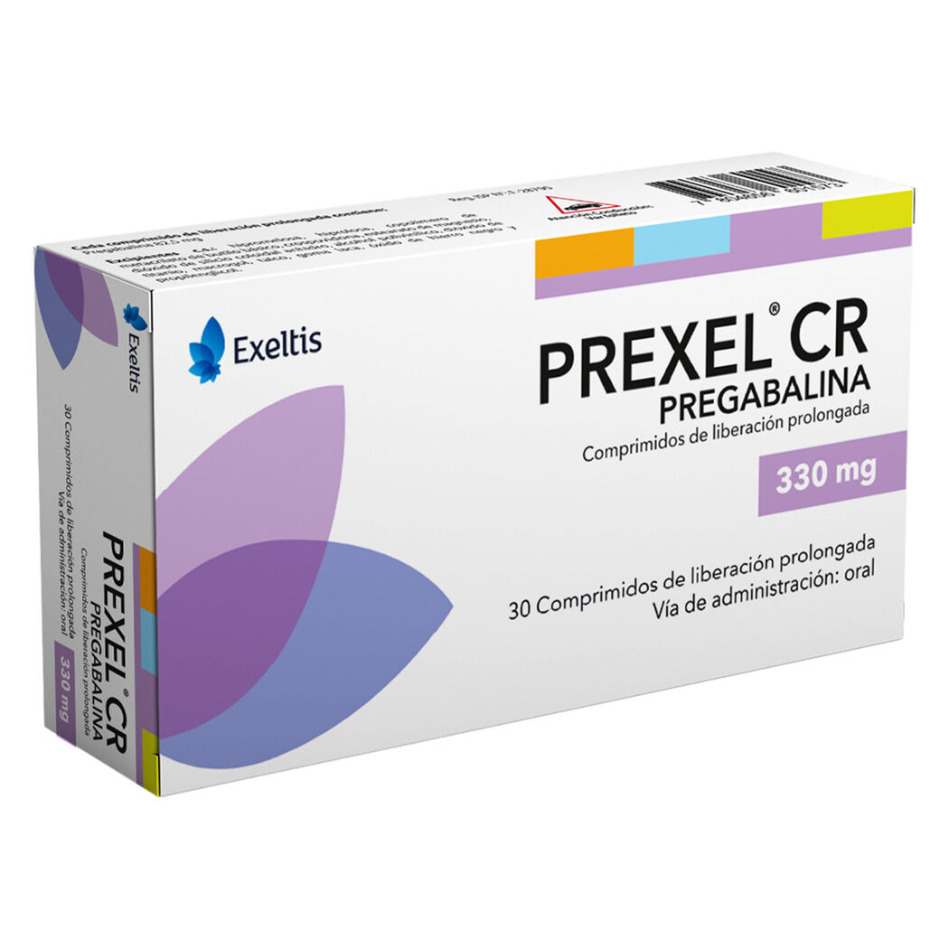 Prexel CR Pregabalina 330mg 30 Comprimidos Prolongados