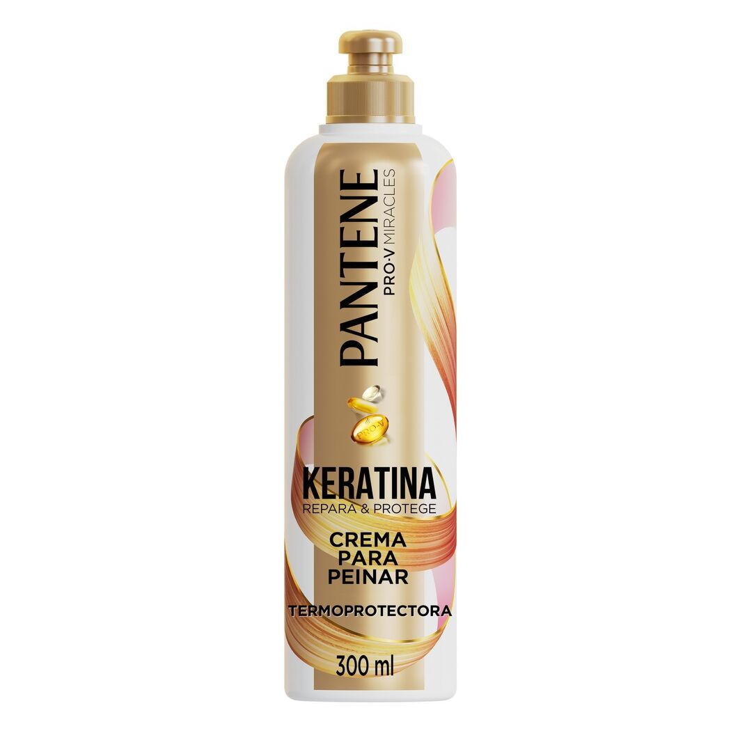 Crema Para Peinar Termoprotectora Pantene Keratina Pro Vitamina B5 300ml