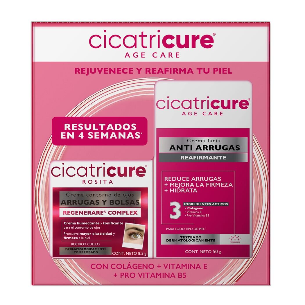 Pack Cicatricure Age Care Antiarrugas y Contorno Ojos