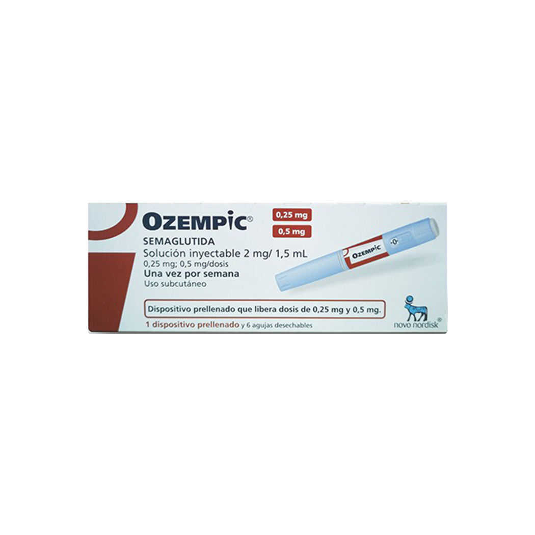 Ozempic Semaglutida 2mg/1.5ml Inyectable 1 Dispositivo 6 Agujas