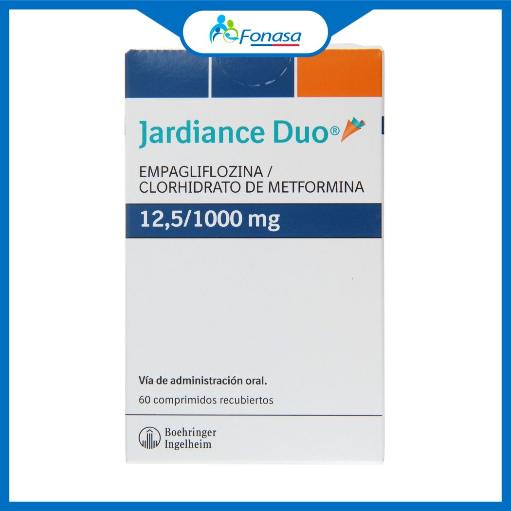 Jardiance Duo 12.5/1000 Empagliflozina / Metformina 60 Comprimidos Recubiertos