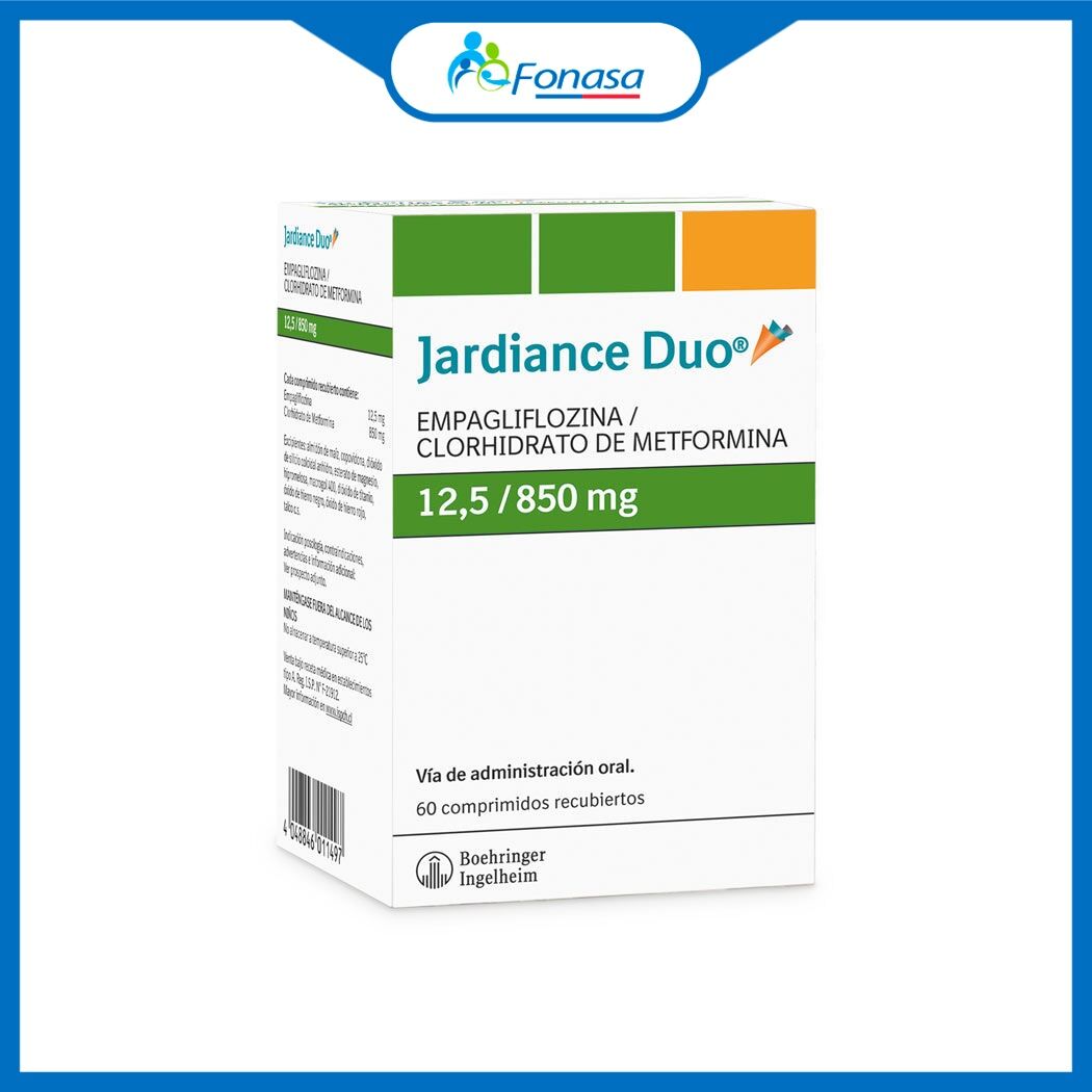 Jardiance Duo 12.5 mg 850 mg 60 Comprimidos Recubiertos