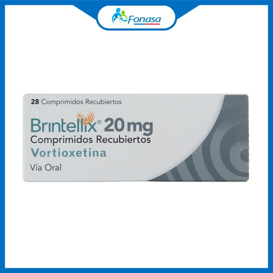Brintellix Vortioxetina 20mg 28 Comprimidos Recubiertos
