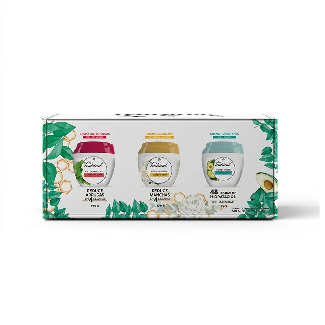 Pack Teatrical Antiarrugas + Aclarante + Humectante